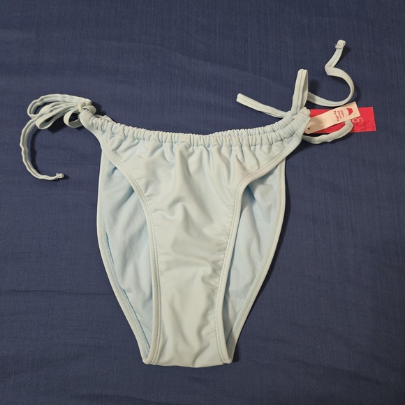 Xhilaration Other - Xhilaration NEW Swim Bottom Juniors XL(12-14) Blue High Leg Side Tie Bikini